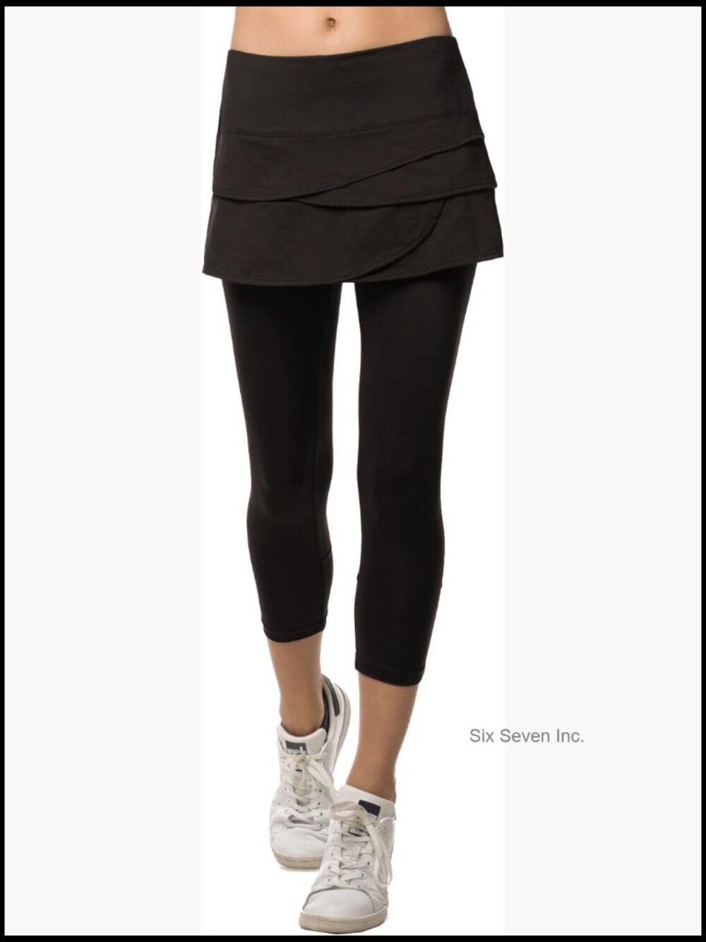 Scallop Capri Skort with Built-in Leggings